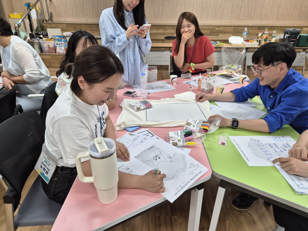 ▲ 반 티 디자인 도안 실습