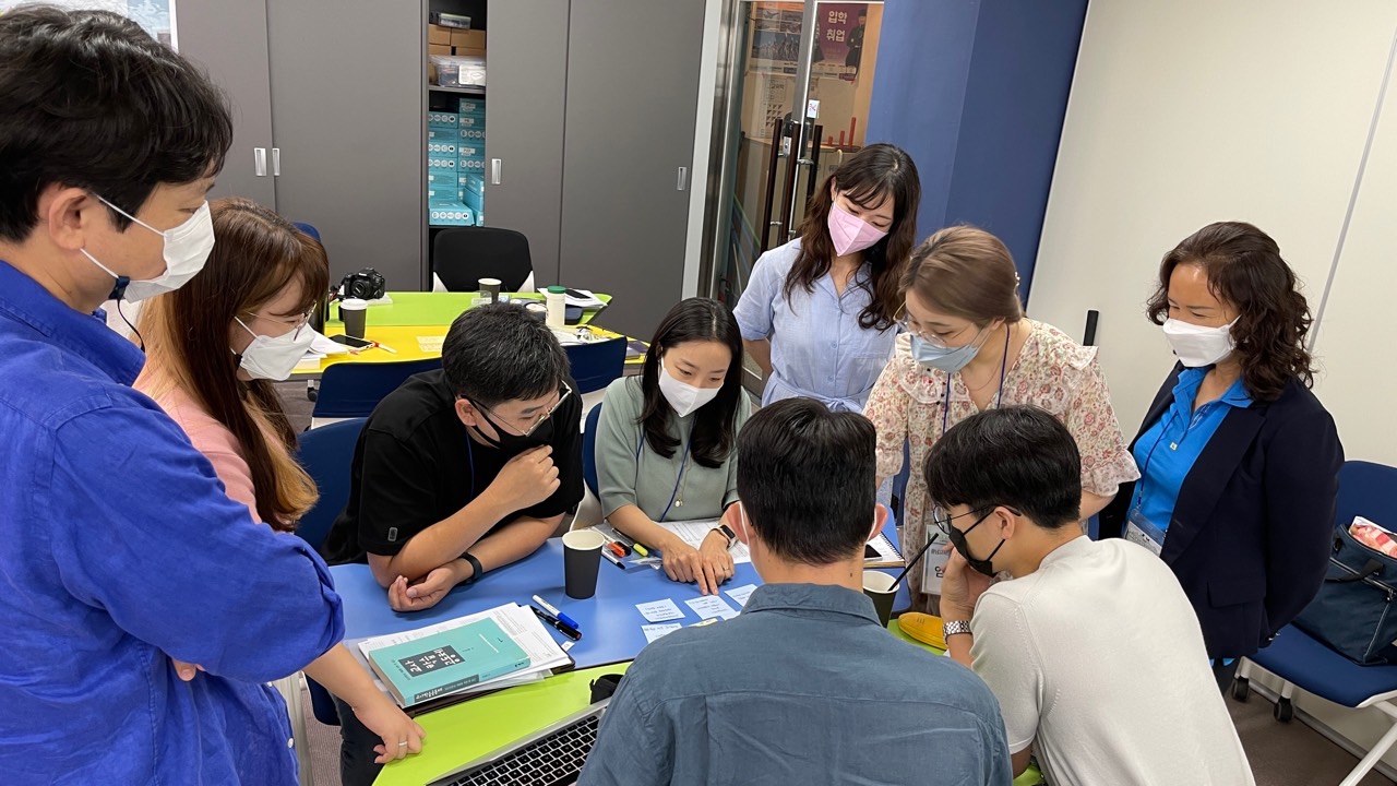 ▲ 핵심 질문 선정을 위한 피라미드 토론