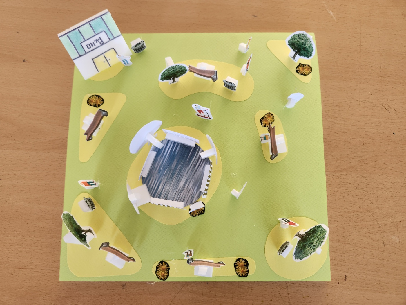 ▲구글 드로잉으로 그린 공간(국어)