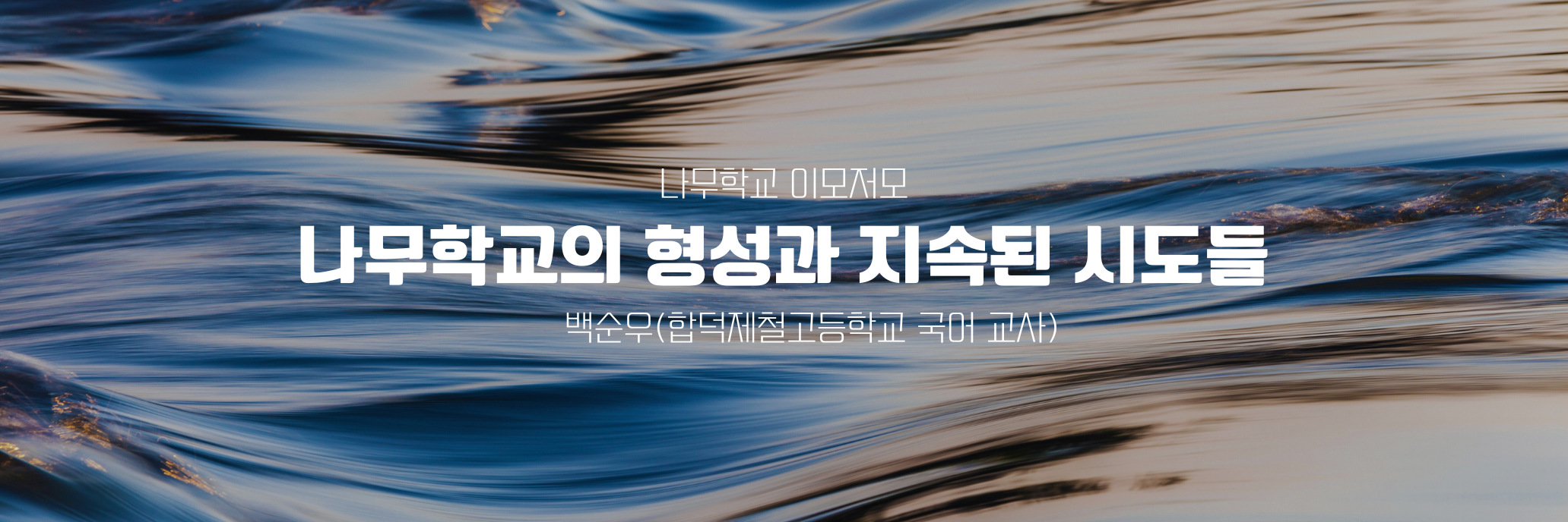 나무학교의 형성과 지속된 시도들